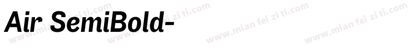 Air SemiBold字体转换